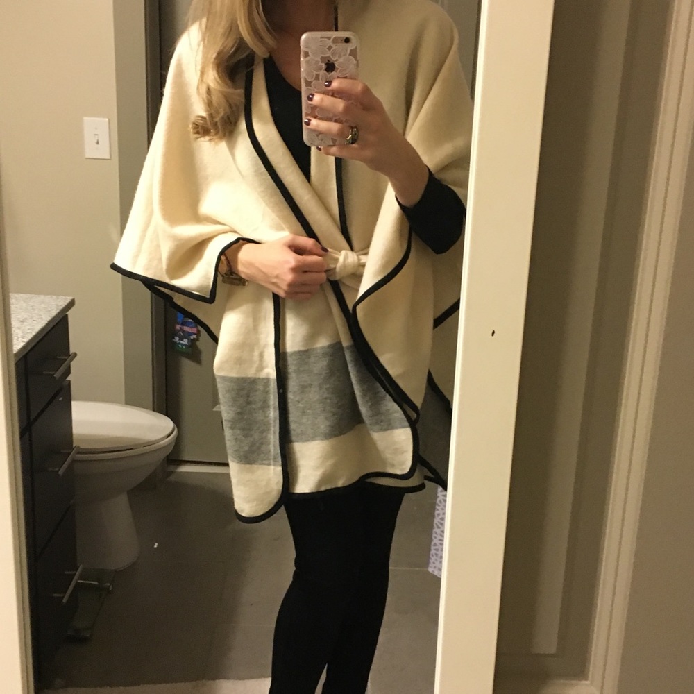 Ann Taylor Belted Cape